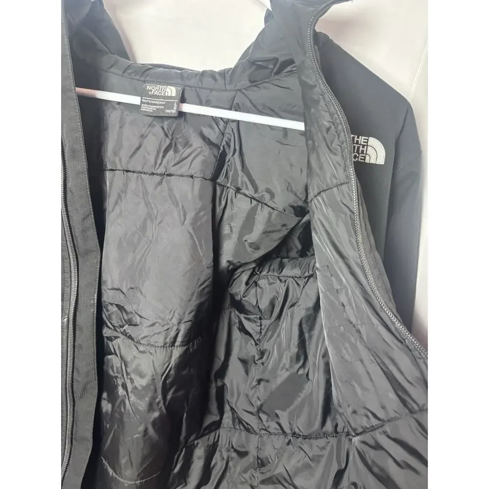 The North Face Boys’ L (14/16) Black Insulated Hooded Jacket – No Zipper
